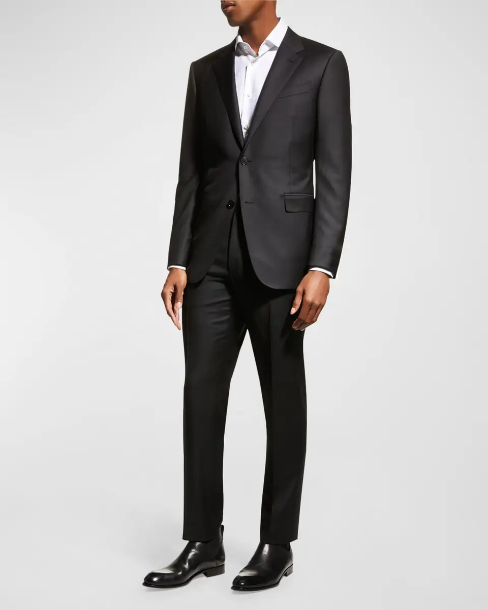 Zegna Men's Trofeo Milano Two-Piece Wool Regular-Fit Suit | Thumbnail 2 Zegna Men's Trofeo Milano Two-Piece Wool Regular-Fit Suit | Thumbnail 2