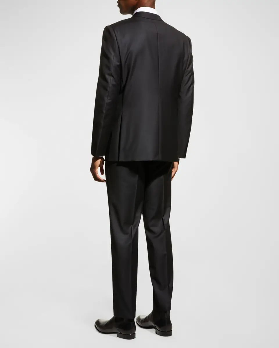 Zegna Men's Trofeo Milano Two-Piece Wool Regular-Fit Suit | Thumbnail 3 Zegna Men's Trofeo Milano Two-Piece Wool Regular-Fit Suit | Thumbnail 3