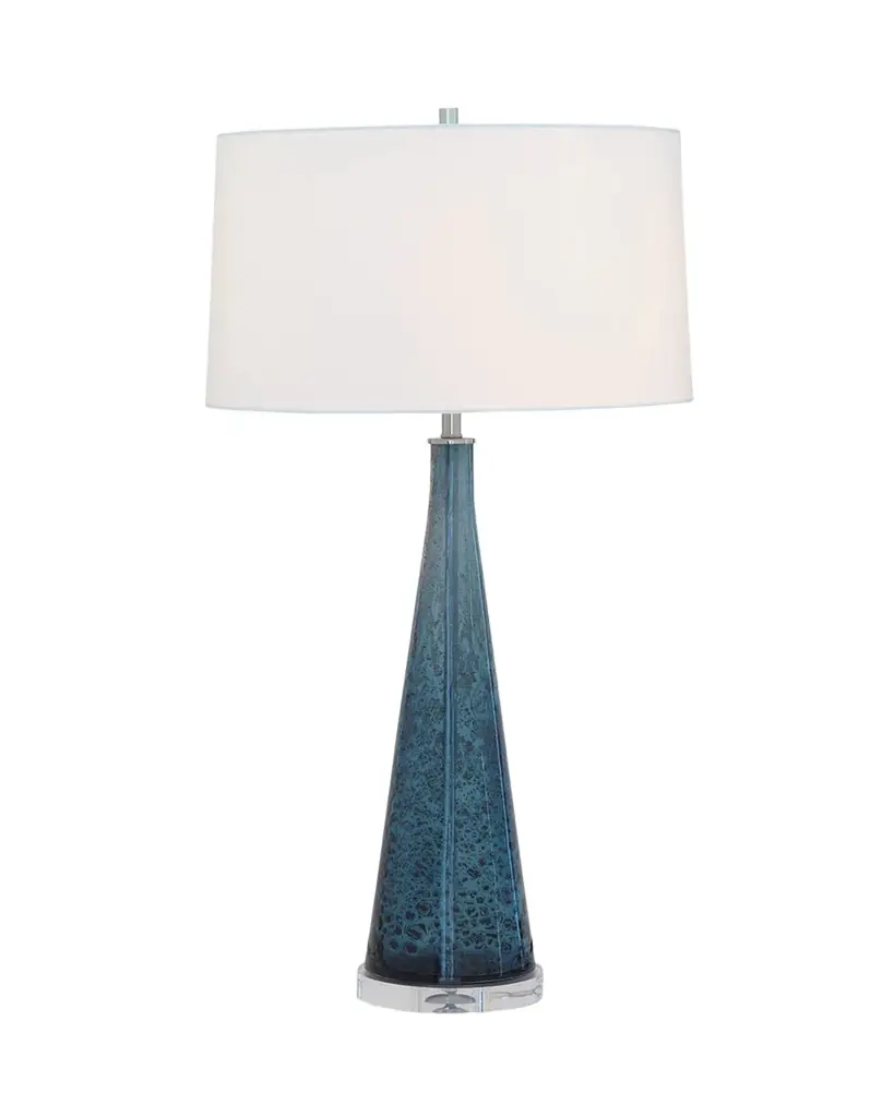 Port 68 London Smoke Blue Glass Lamp | Image 1 Port 68 London Smoke Blue Glass Lamp | Image 1