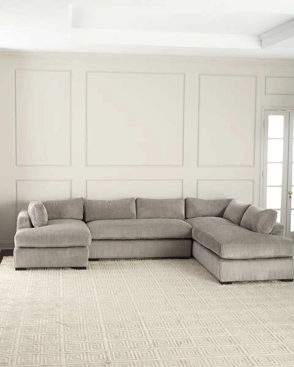 Old Hickory Tannery Mitchell Upholstered Sectional Sofa (Right Facing) 136.5" | Thumbnail 2