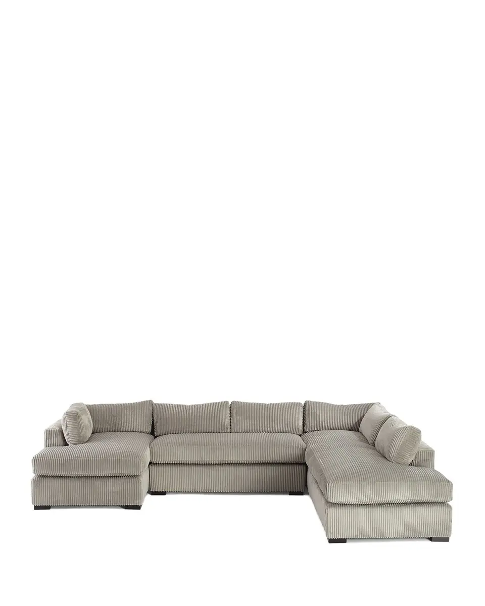 Old Hickory Tannery Mitchell Upholstered Sectional Sofa (Right Facing) 136.5"