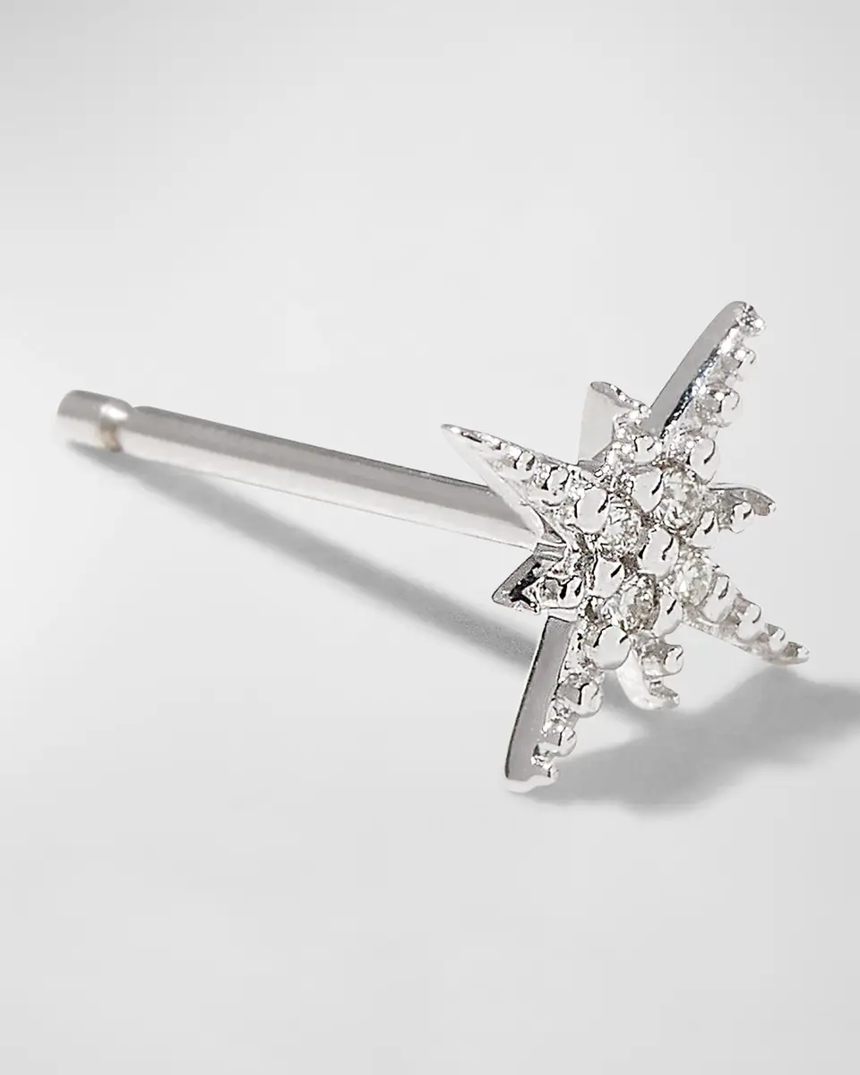 Sydney Evan Starburst Diamond Single Stud Earring | Thumbnail 3