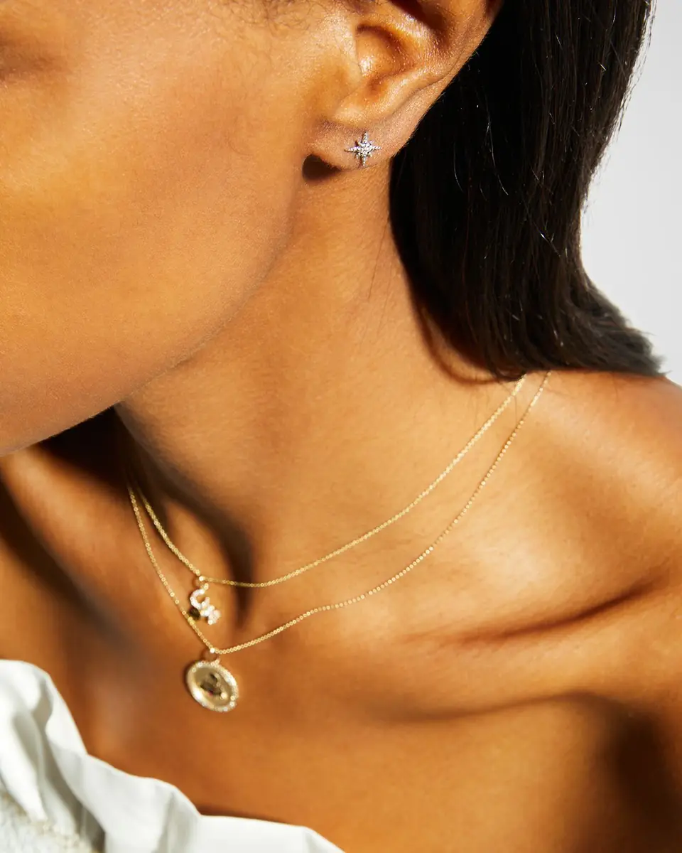 Sydney Evan Starburst Diamond Single Stud Earring | Thumbnail 5