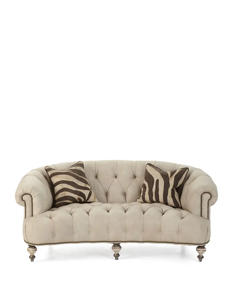 Old Hickory Tannery Xantha Tufted Leather Sofa 71" | Thumbnail 2 Old Hickory Tannery Xantha Tufted Leather Sofa 71" | Thumbnail 2