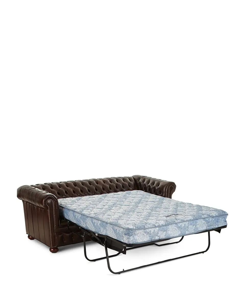 Old Hickory Tannery Chesterfield Leather Sleeper Sofa, 84" | Thumbnail 3 Old Hickory Tannery Chesterfield Leather Sleeper Sofa, 84" | Thumbnail 3