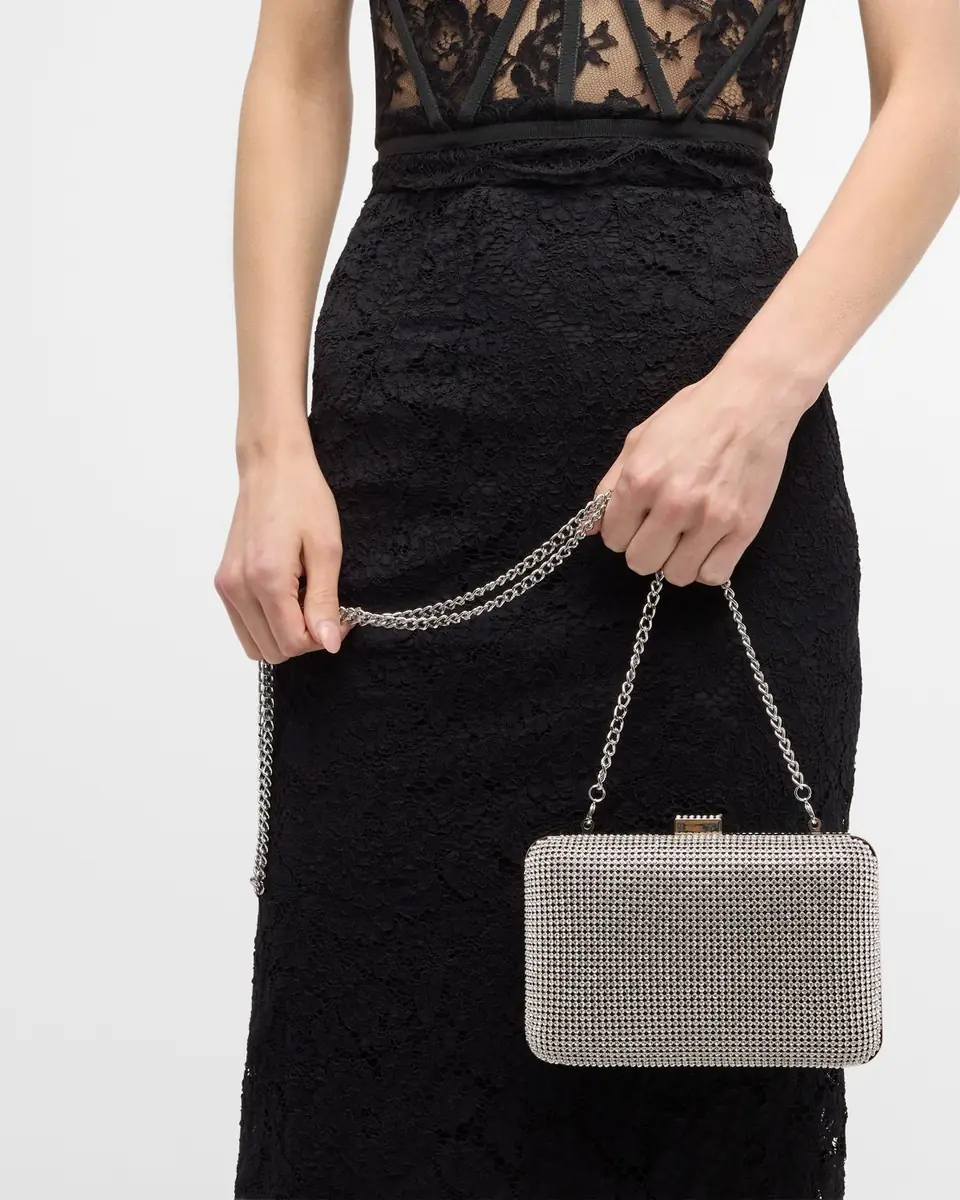 Whiting & Davis Yves Crystal Minaudiere Bag | Thumbnail 2 Whiting & Davis Yves Crystal Minaudiere Bag | Thumbnail 2