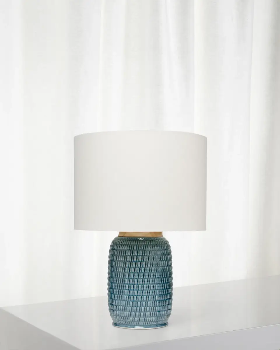Jamie Young Graham Table Lamp, Blue | Image 1 Jamie Young Graham Table Lamp, Blue | Image 1
