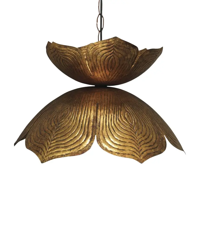 Large Flowering Lotus Pendant