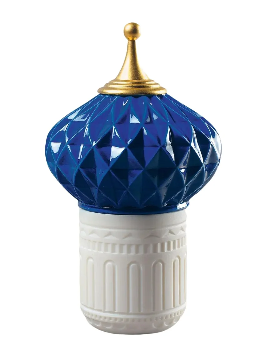 Lladro Blue Spire 1001 Lights Candle