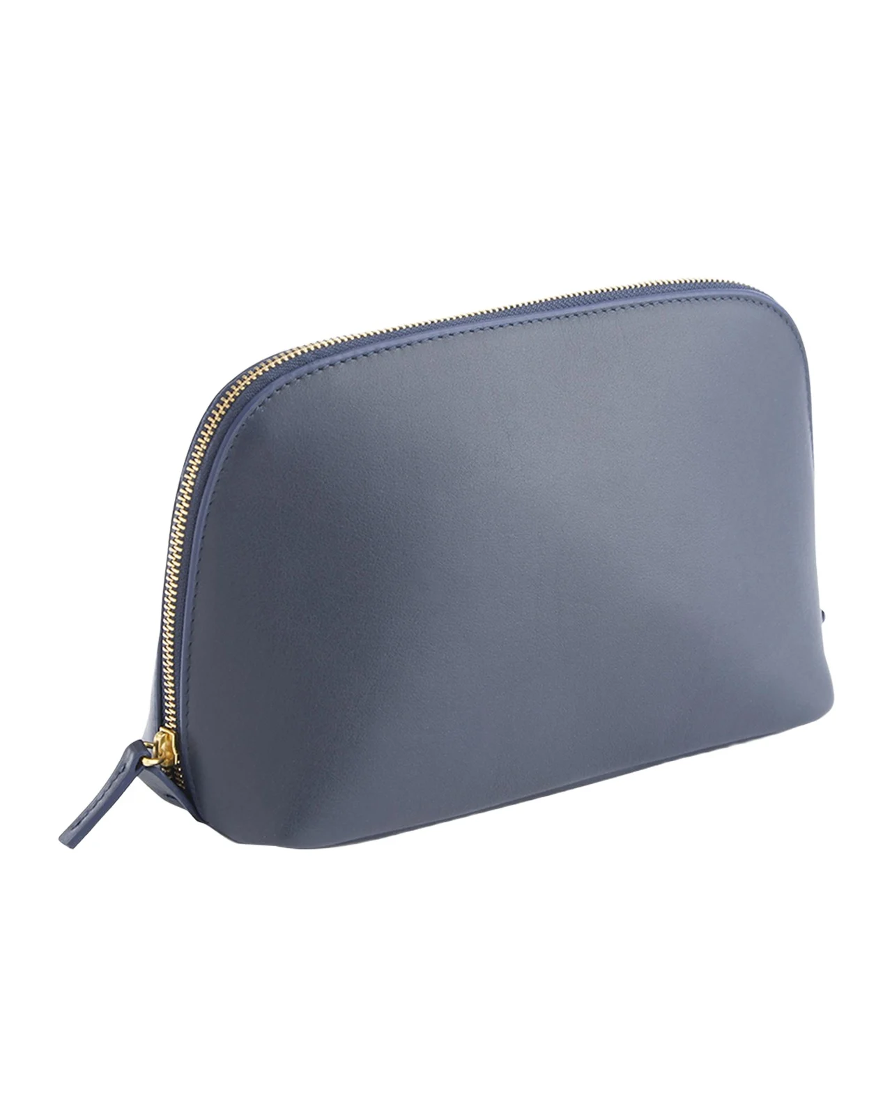 Monogrammed Large Leather Cosmetic Bag