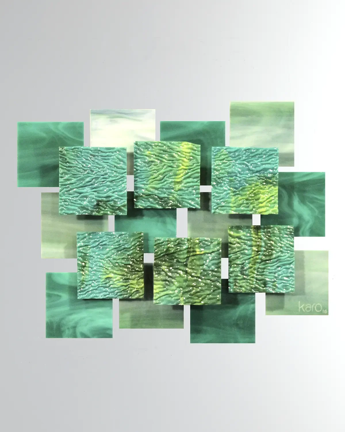 Karo Studios Coral Glass Wall Sculpture