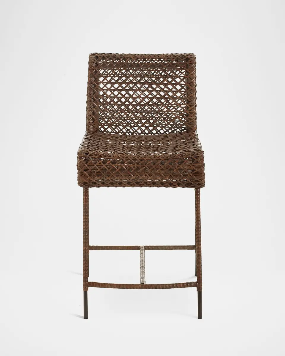 Arteriors Cameron Rattan Counter Stool, 25" | Thumbnail 2 Arteriors Cameron Rattan Counter Stool, 25" | Thumbnail 2