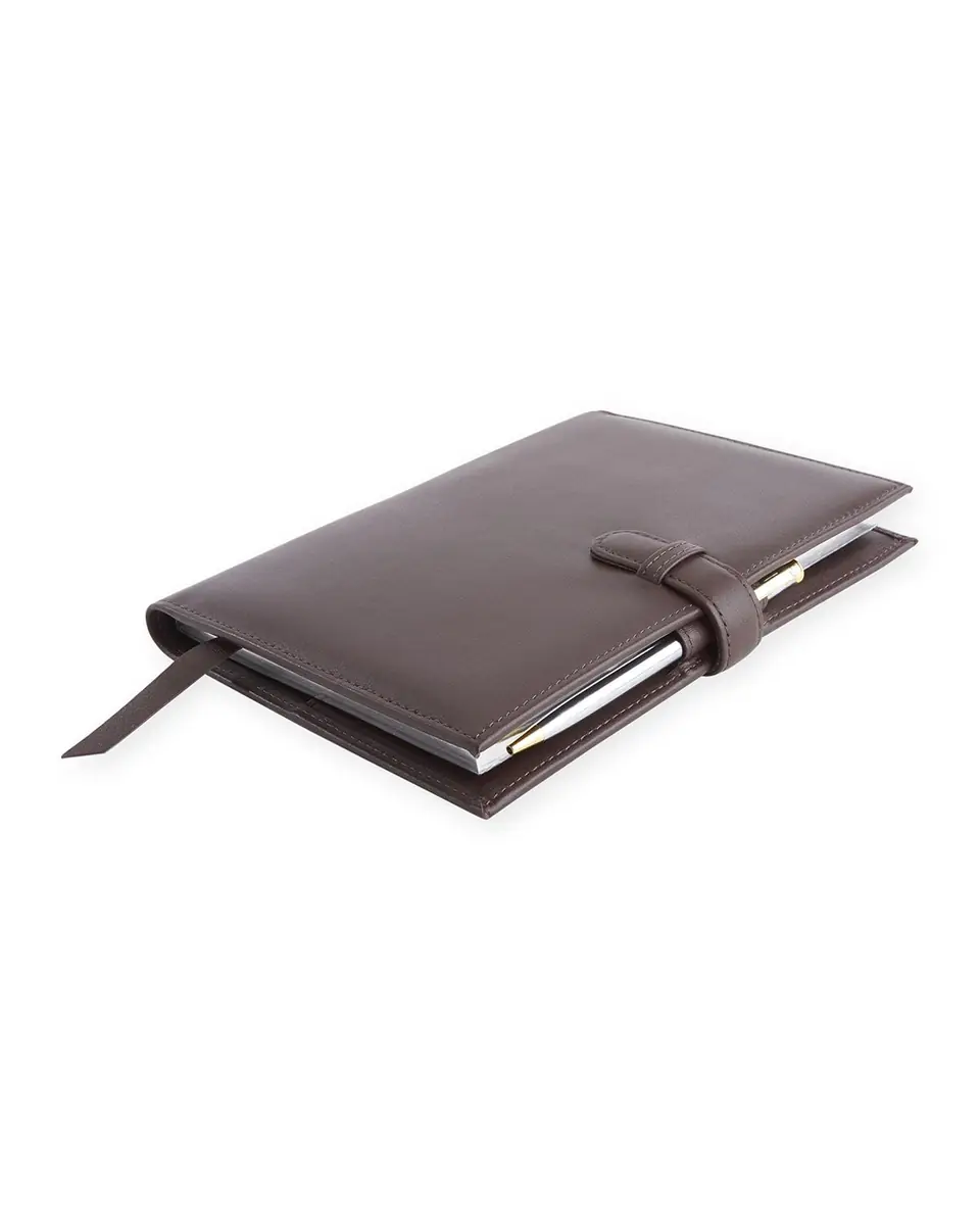 Royce New York Monogrammed Executive Weekly Leather Calendar Planner, Personalized | Thumbnail 3