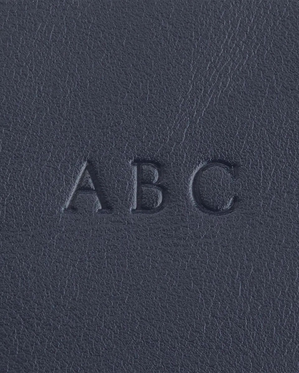 ROYCE New York Monogrammed Leather Overnight Duffel Bag | Thumbnail 2