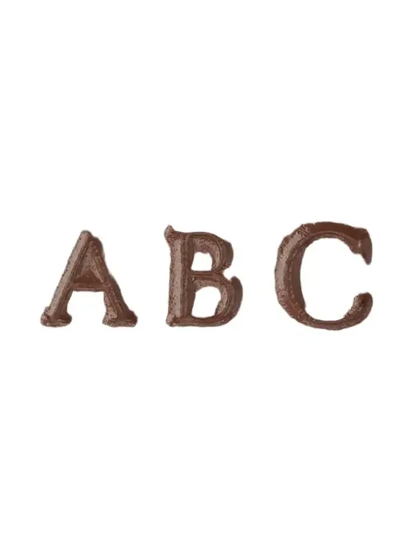 Monogrammed Compact Leather Cosmetic Bag