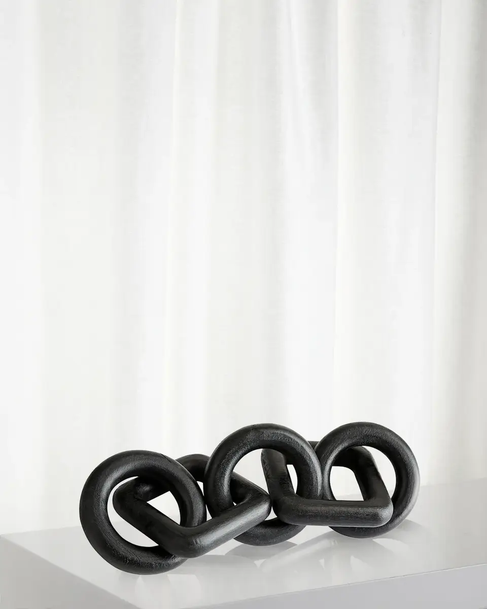 Arteriors Brinley Geometric Wooden Sculpture
