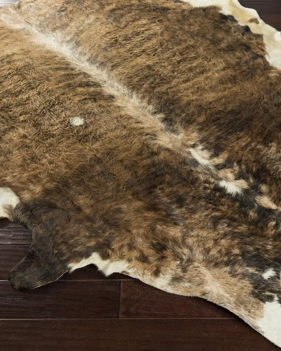 Surya Rugs Shepherd Hair on Hide Rug, 5 ' Square | Thumbnail 2