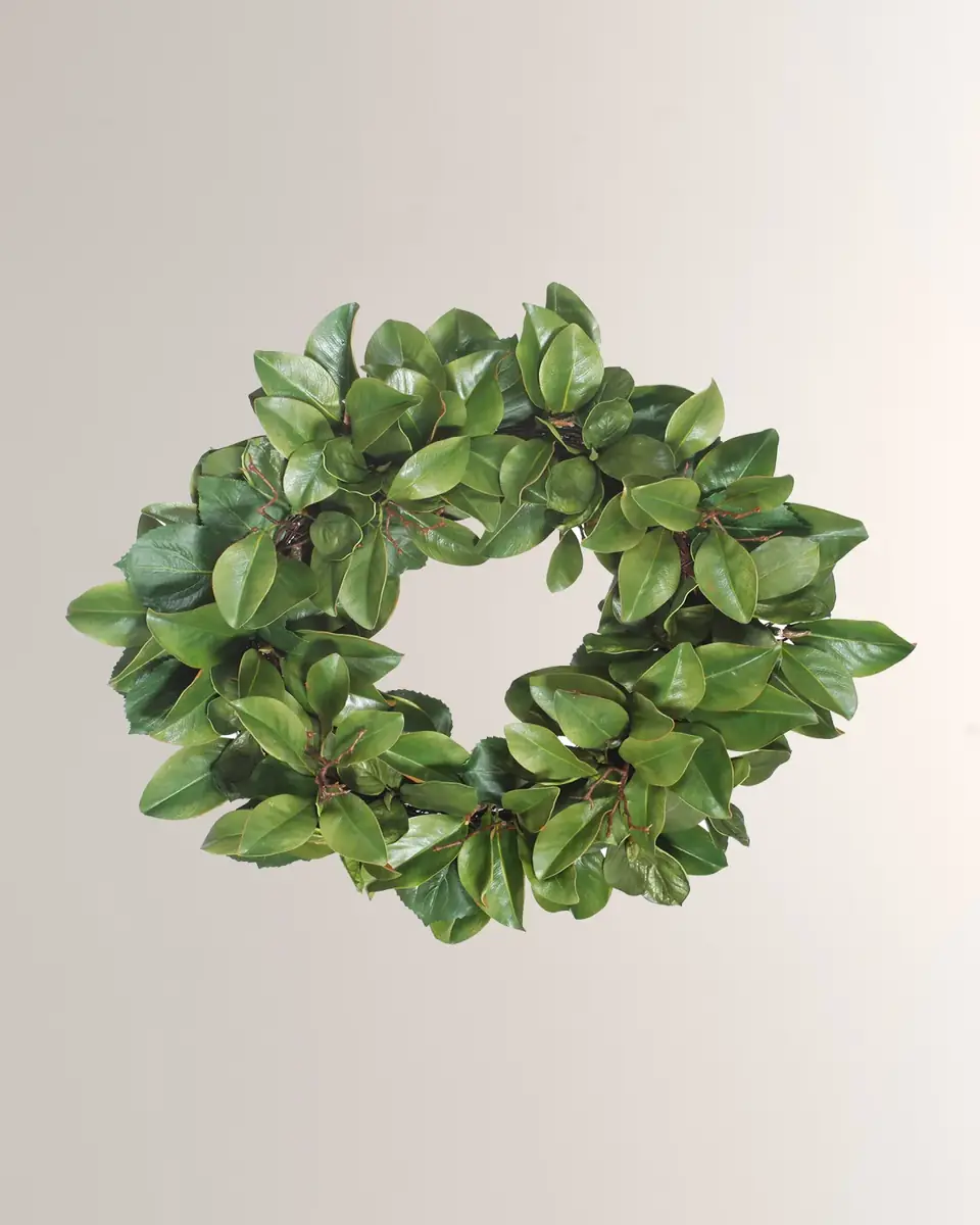 Winward Home Magnolia Leaf Twig Wreath | Thumbnail 2 Winward Home Magnolia Leaf Twig Wreath | Thumbnail 2