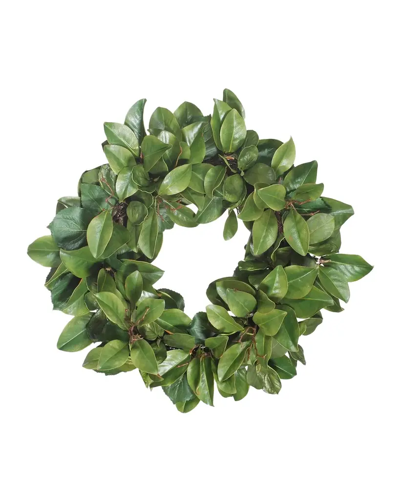 Winward Home Magnolia Leaf Twig Wreath