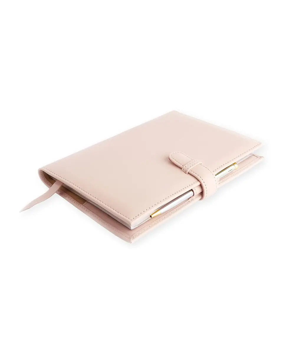 Royce New York Monogrammed Executive Weekly Leather Calendar Planner, Personalized | Thumbnail 3