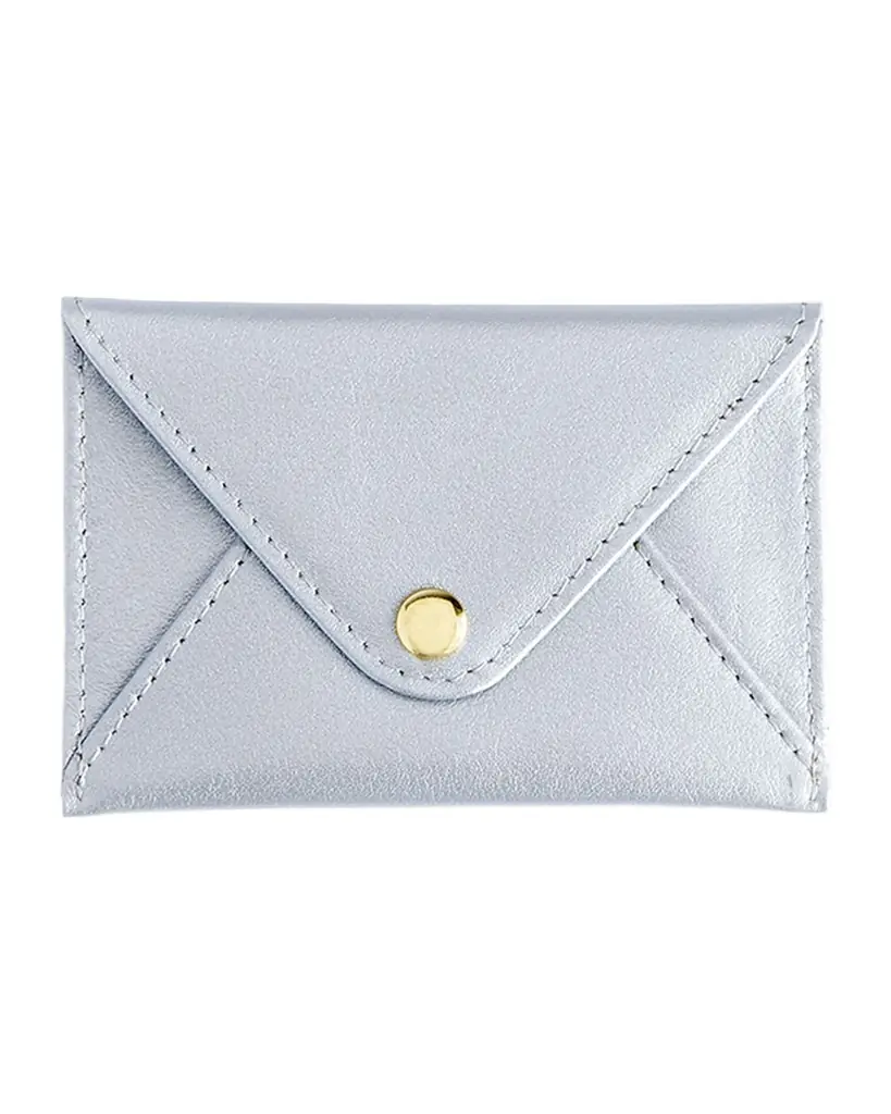 Royce New York Monogrammed Leather Envelope Style Card Holder, Personalized