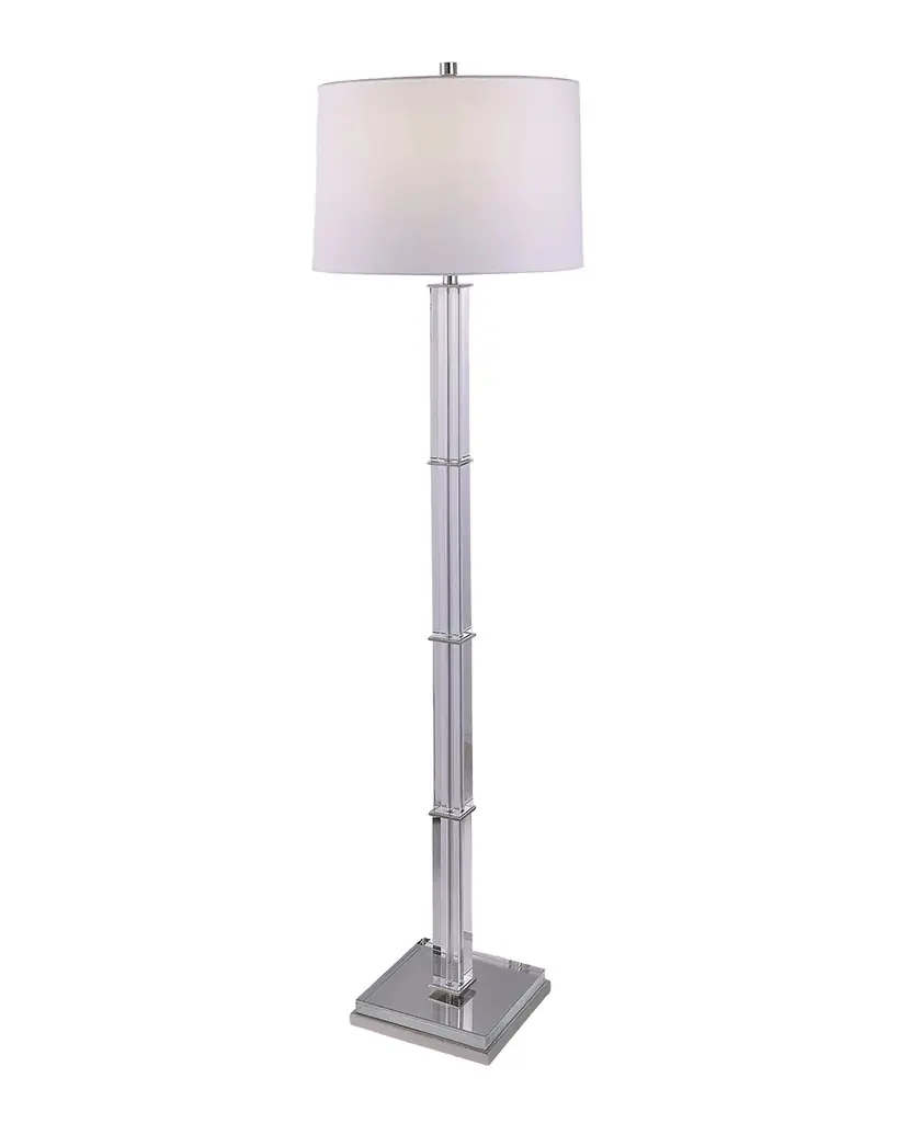 Port 68 Blake Brass Crystal Floor Lamp