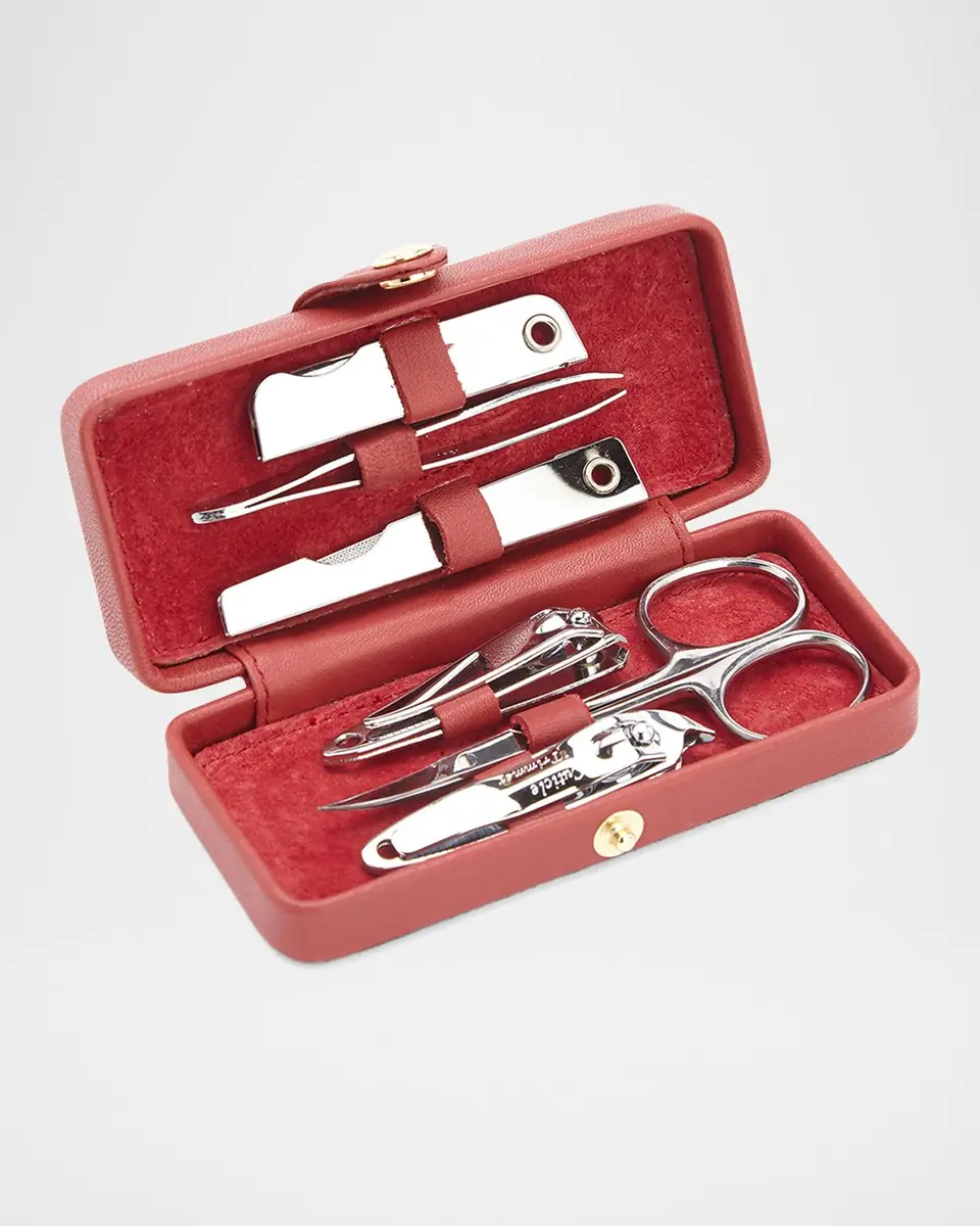 Royce New York Personalized Leather Manicure Grooming Kit | Thumbnail 2