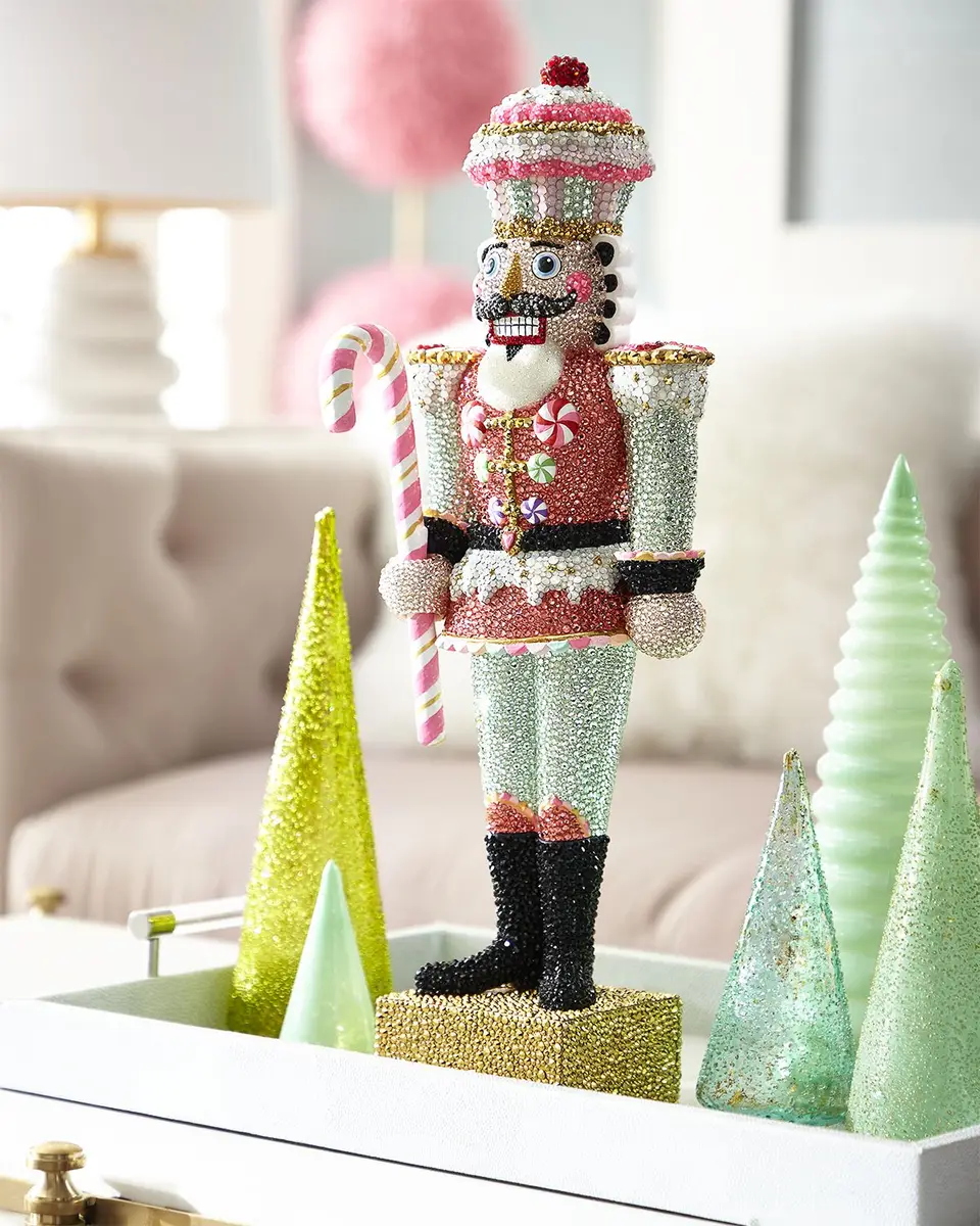 Glitterville Cupcake Crystal Colonel Tabletop Figure, 20"