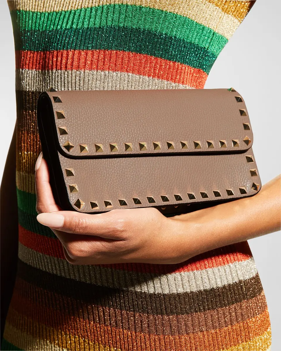 Valentino Garavani Rockstud Pouch Leather Shoulder Bag | Thumbnail 6