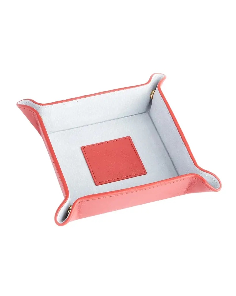 Royce New York Personalized Suede & Leather Catchall Valet Tray | Image 1 Royce New York Personalized Suede & Leather Catchall Valet Tray | Image 1