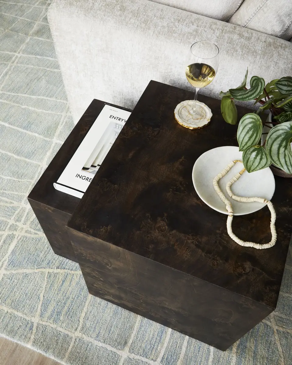 Jamie Young Bedford Burlwood Nesting Tables | Thumbnail 4