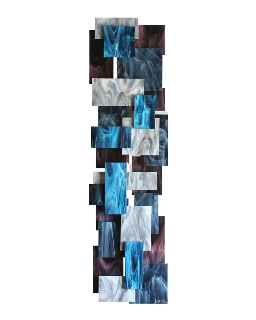 Karo Studios Glass and Metal Wall Sculpture | Image 1 Karo Studios Glass and Metal Wall Sculpture | Image 1