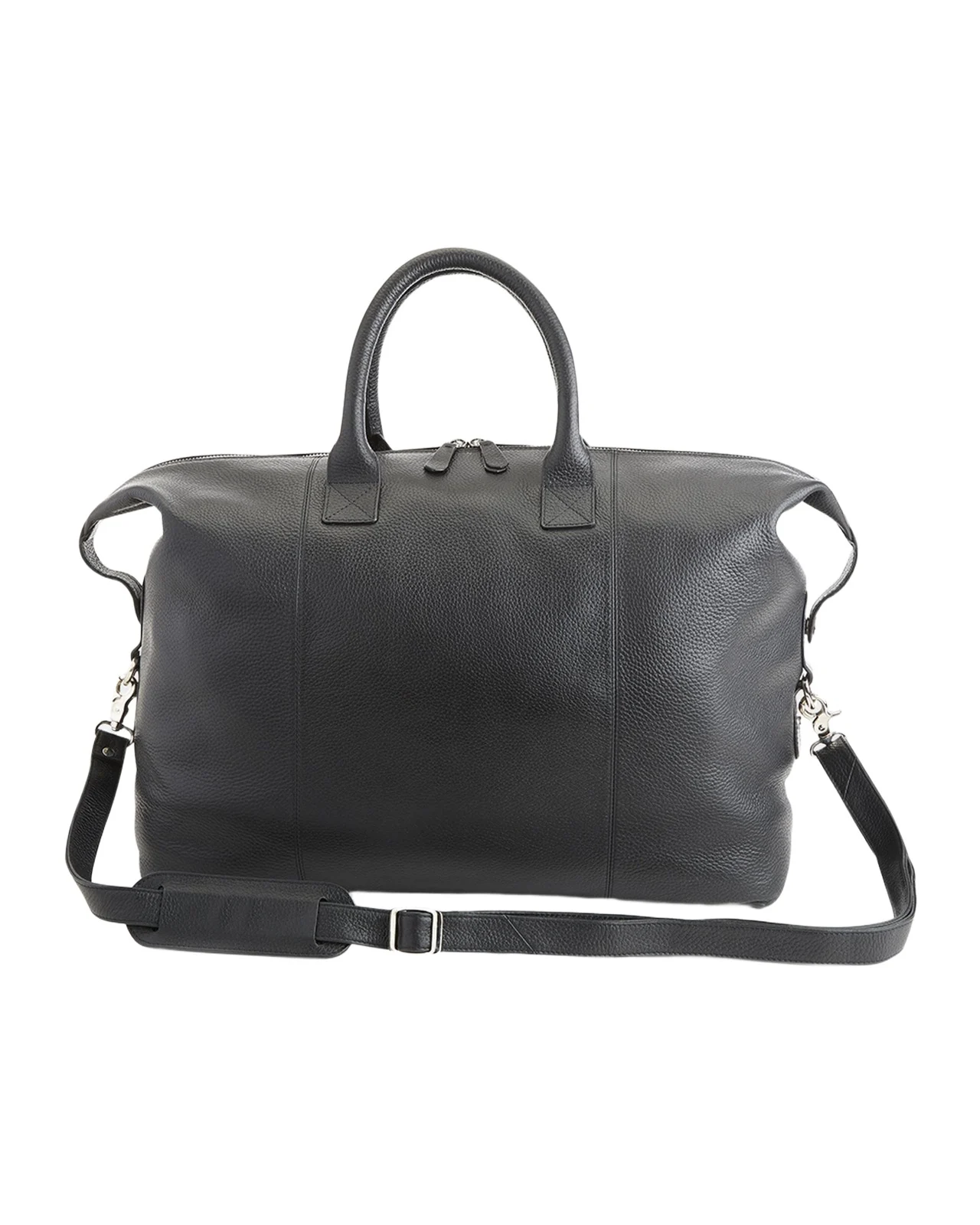Monogrammed Leather Duffel Bag with Suitcase Handle Strap Monogrammed Leather Duffel Bag with Suitcase Handle Strap