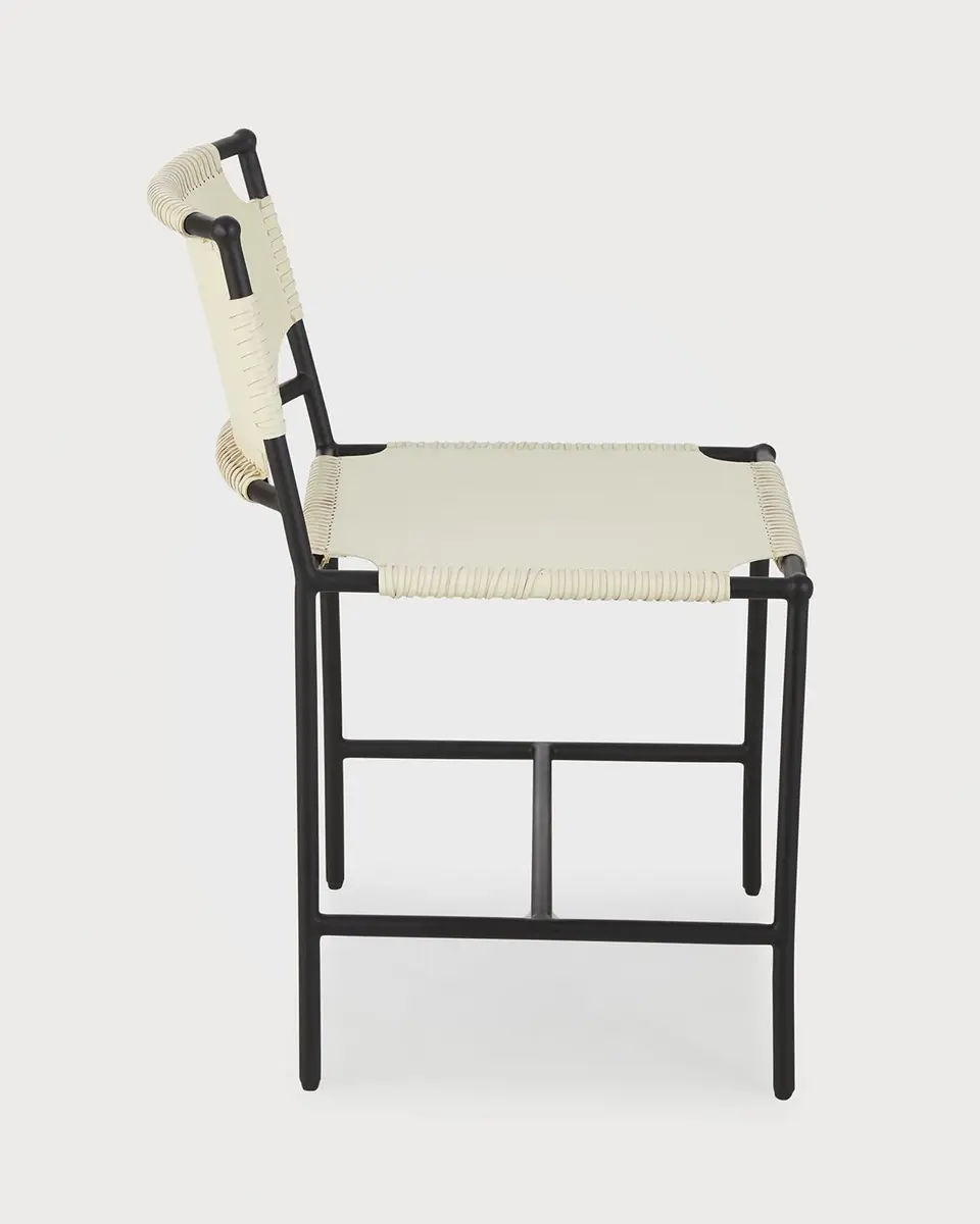 Jamie Young Asher Leather Dining Chair | Thumbnail 3
