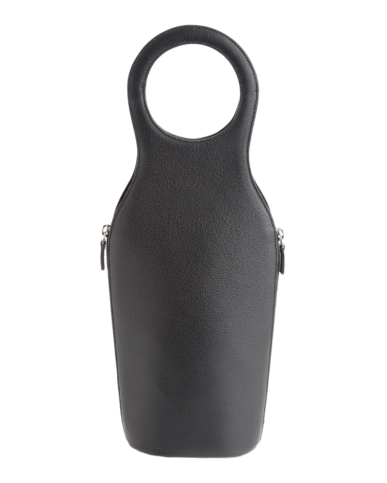 Monogrammed Leather Wine Champagne Bottle Carrying Case, Personalized