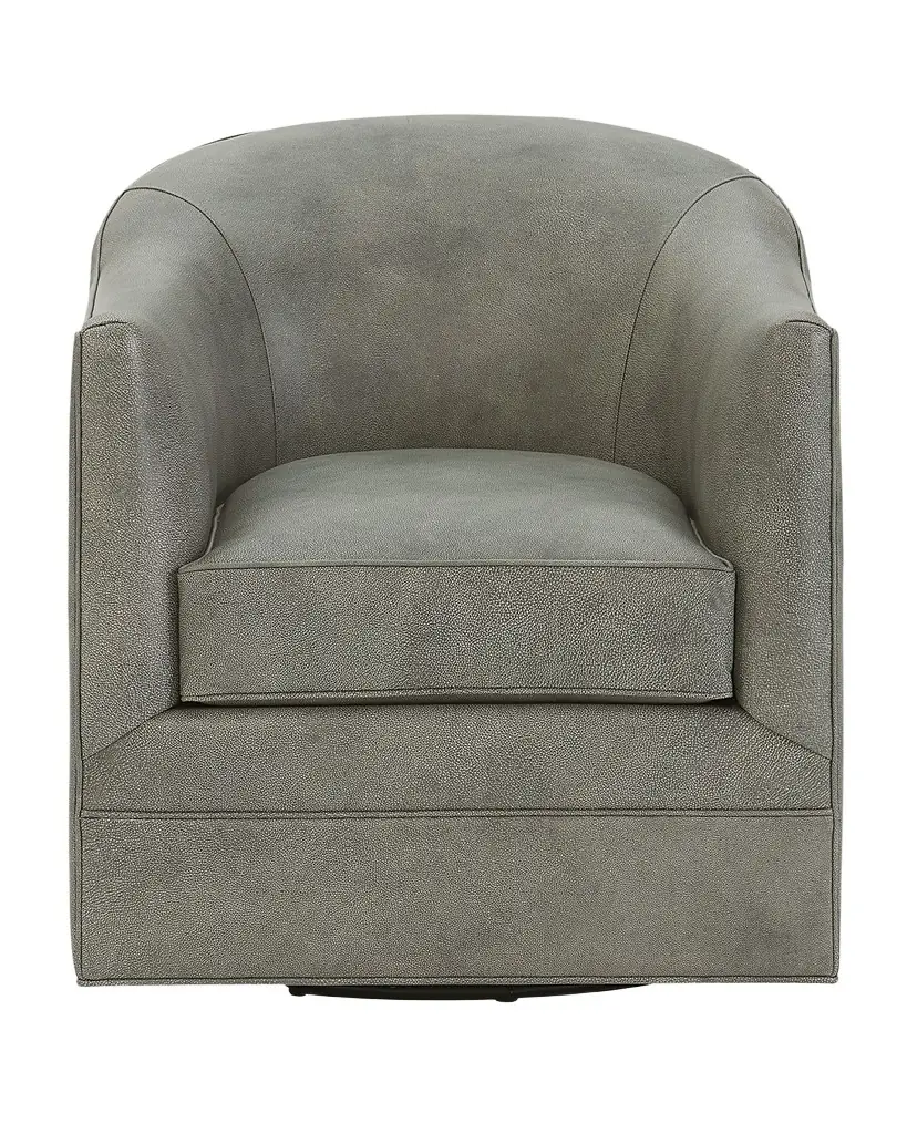 Hooker Furniture Gideon Leather Swivel Club Chair | Image 1 Hooker Furniture Gideon Leather Swivel Club Chair | Image 1