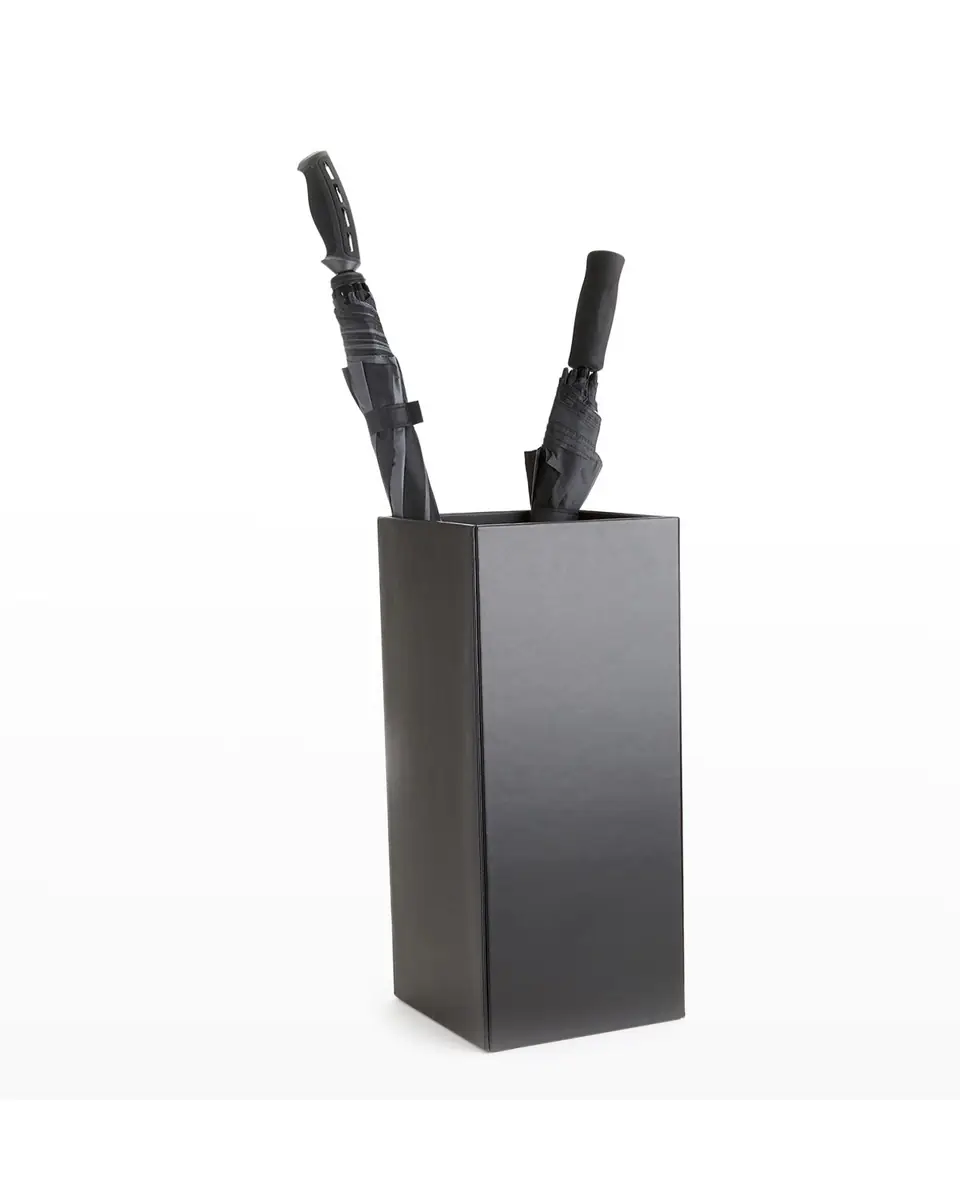 Royce New York Personalized Leather Umbrella Stand | Thumbnail 4
