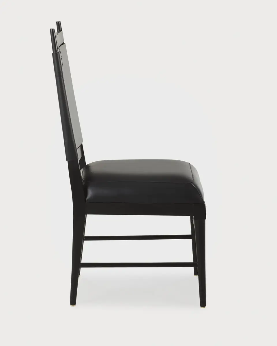 Arteriors Keegan Leather Dining Chair | Thumbnail 2 Arteriors Keegan Leather Dining Chair | Thumbnail 2