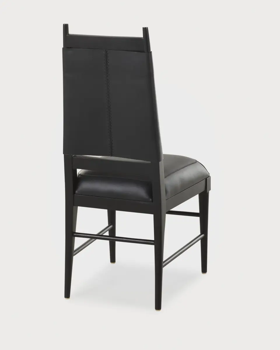 Arteriors Keegan Leather Dining Chair | Thumbnail 3 Arteriors Keegan Leather Dining Chair | Thumbnail 3