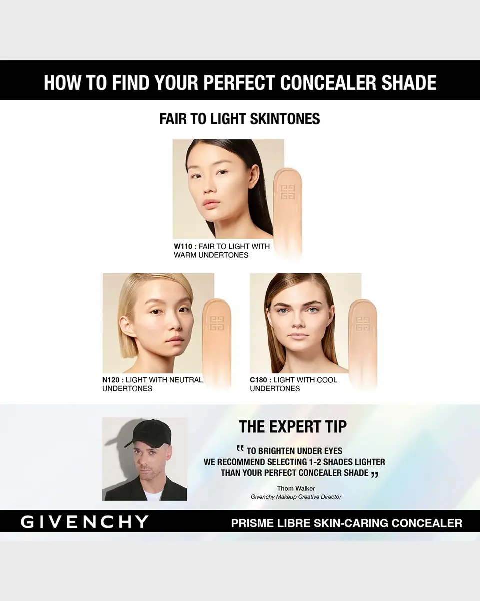 Givenchy Prisme Libre Skin-Caring 24-Hour Hydrating & Correcting Multi-Use Concealer | Thumbnail 4