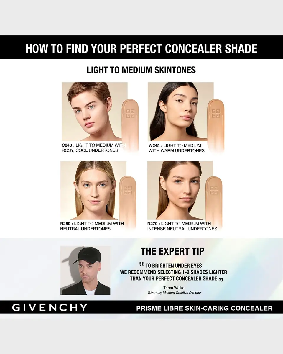 Givenchy Prisme Libre Skin-Caring 24-Hour Hydrating & Correcting Multi-Use Concealer | Thumbnail 4