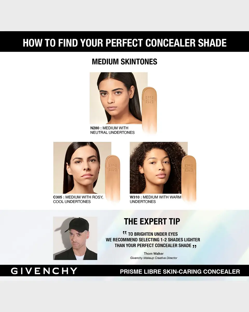 Givenchy Prisme Libre Skin-Caring 24-Hour Hydrating & Correcting Multi-Use Concealer | Thumbnail 4
