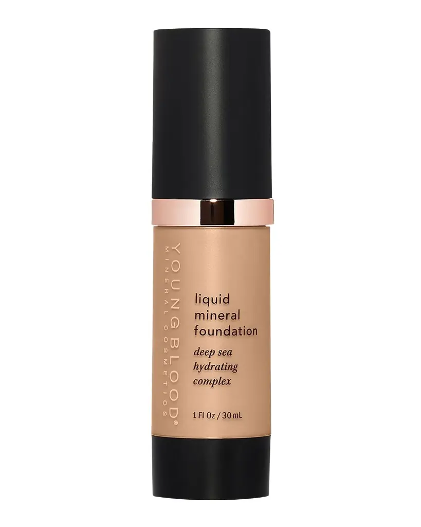 Youngblood Mineral Cosmetics Liquid Mineral Foundation Deep Sea Hydrating Complex, 1 oz.