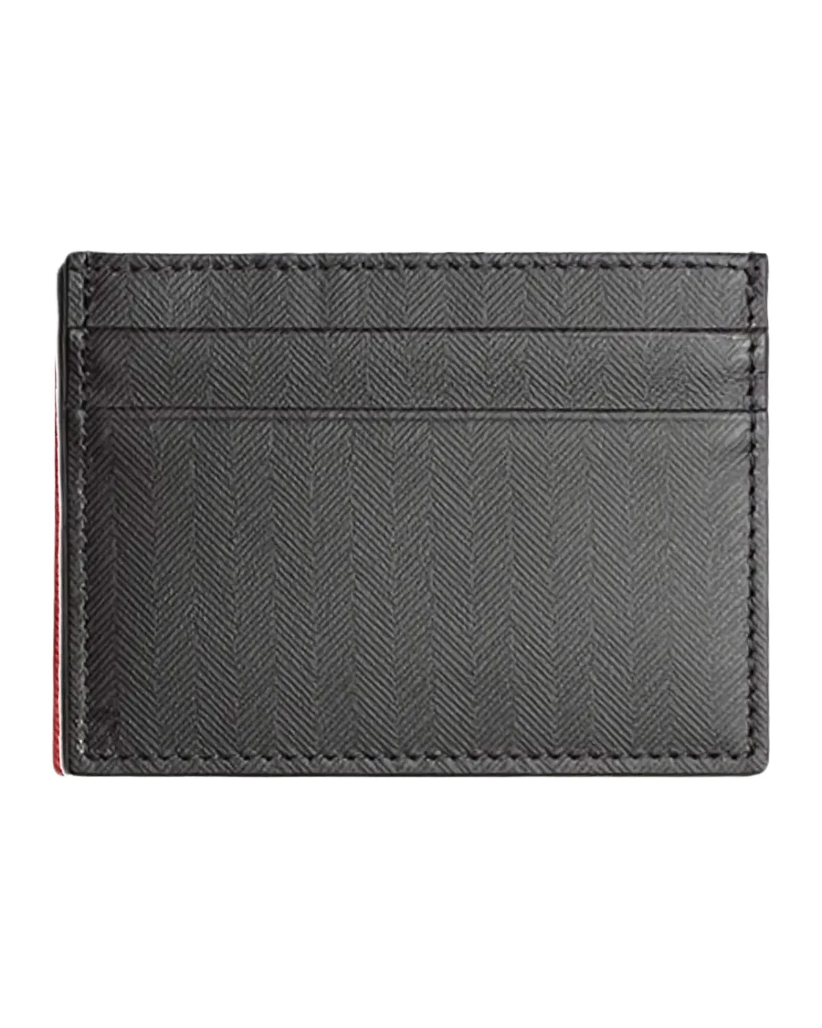 Chevron Leather Credit Card Case