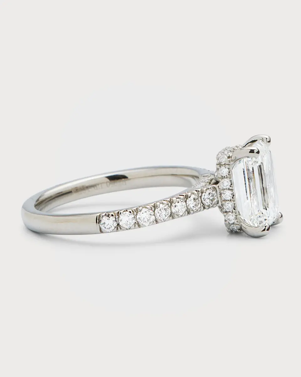 Neiman Marcus Lab Grown Diamonds Platinum Emerald-Cut Lab-Grown Diamond Ring | Thumbnail 3 Neiman Marcus Lab Grown Diamonds Platinum Emerald-Cut Lab-Grown Diamond Ring | Thumbnail 3