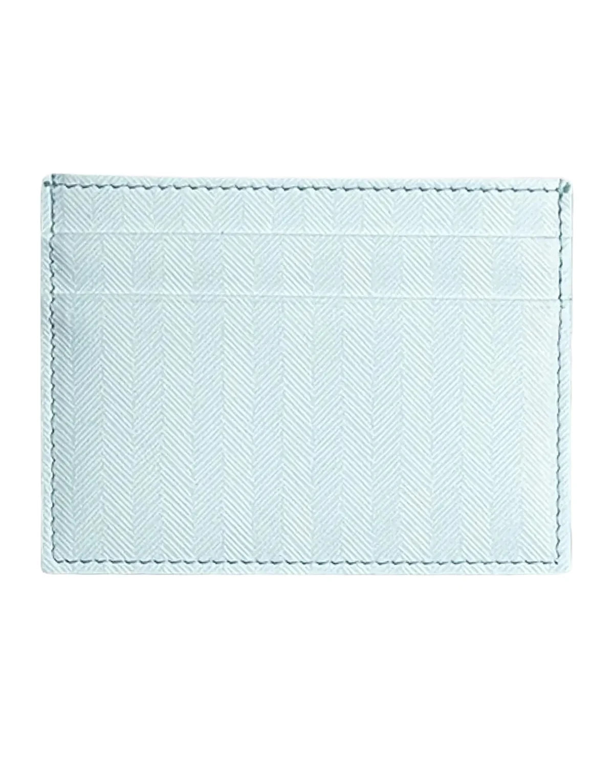 Chevron Leather Credit Card Case