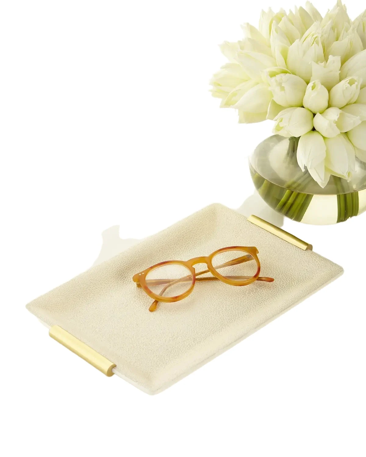 AERIN Faux Shagreen Small Vanity Tray