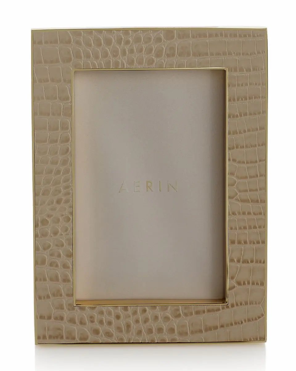 AERIN Classic Croc Leather Frame | Thumbnail 2 AERIN Classic Croc Leather Frame | Thumbnail 2