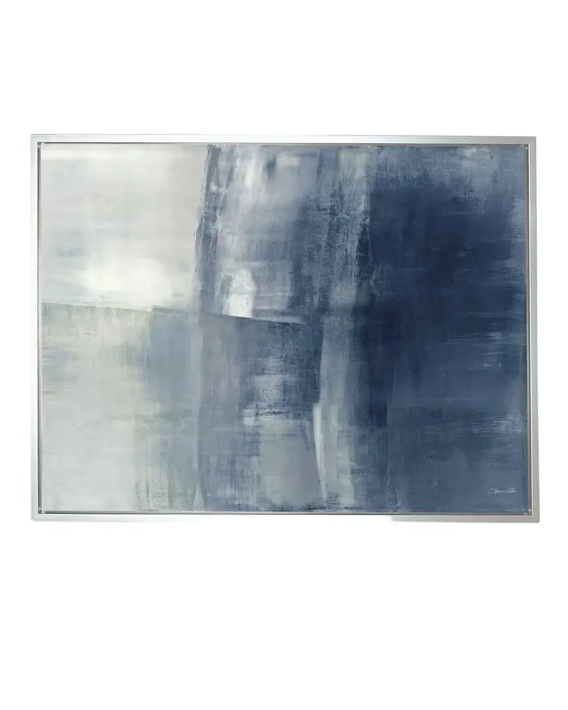 Benson-Cobb Studios "Surfaces in Blue" Hand-Embellished Giclee, 73" x 55"