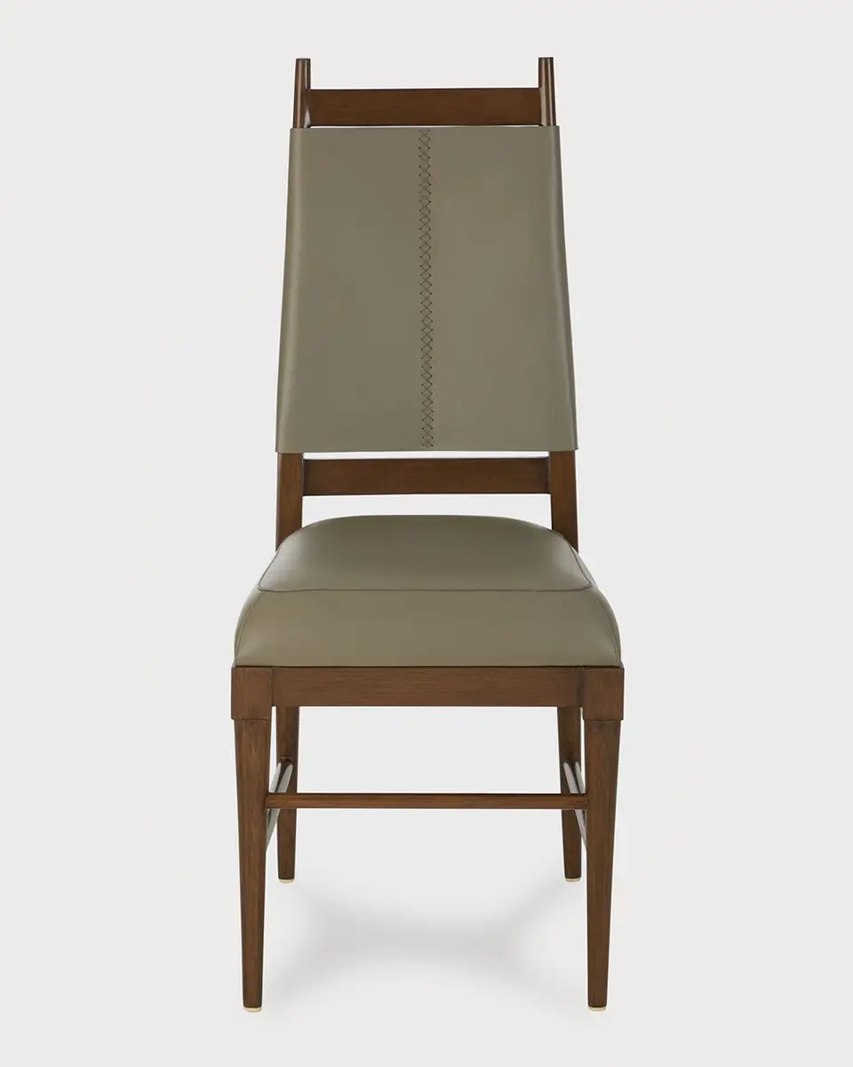 Arteriors Keegan Leather Dining Chair | Thumbnail 2 Arteriors Keegan Leather Dining Chair | Thumbnail 2